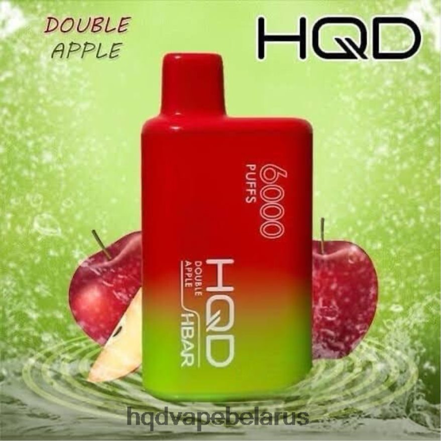 HQD HBAR 6000 затяжек 602NDF49 двойное яблоко HQD vape цена