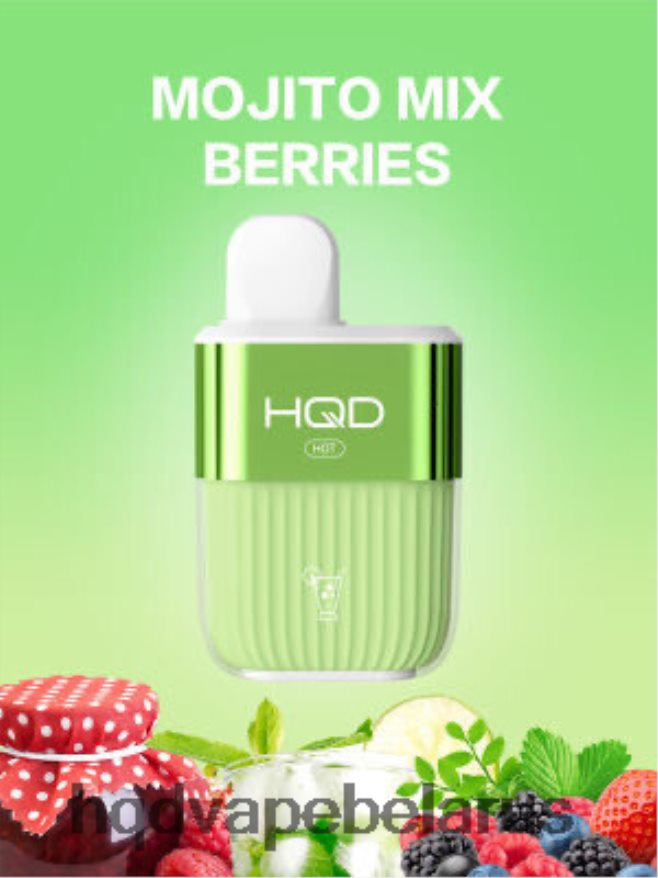HQD HOT 5000 затяжек 602NDF61 ягодный микс мохито HQD vape belarus